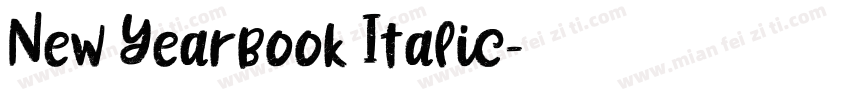 New Yearbook Italic字体转换